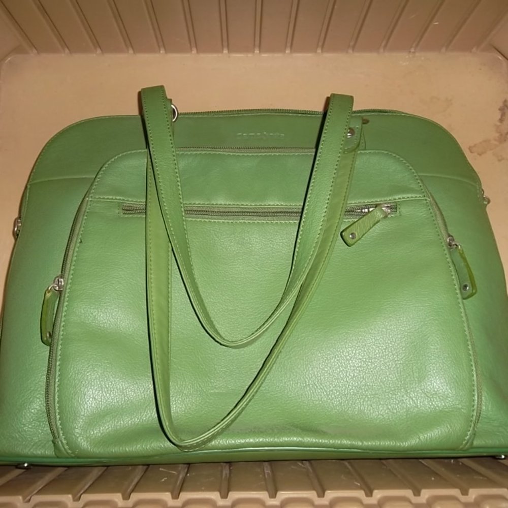 Vintage Green Samsonite Business Messenger bag